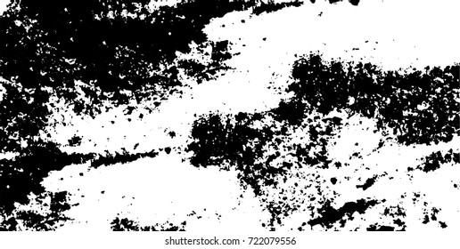 Grunge black and white vector. Abstract texture monochrome. Background of cracks, scuffs, chips, stains of ink. Dark background for printing and design
