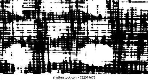 Grunge black and white vector. Abstract texture monochrome. Background of cracks, scuffs, chips, stains of ink. Dark background for printing and design