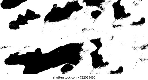 Grunge black and white vector. Abstract texture monochrome. Background of cracks, scuffs, chips, stains of ink. Dark background for printing and design