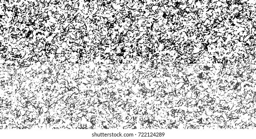 Grunge black and white vector. Abstract texture monochrome. Background of cracks, scuffs, chips, stains of ink. Dark background for printing and design