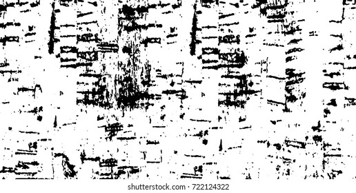 Grunge black and white vector. Abstract texture monochrome. Background of cracks, scuffs, chips, stains of ink. Dark background for printing and design