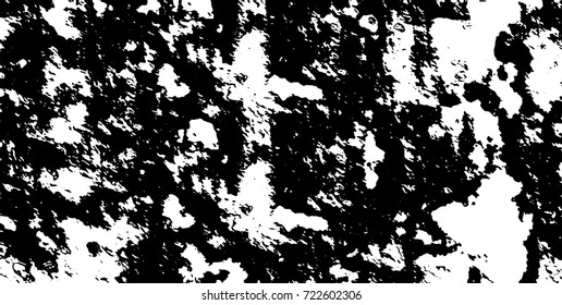 Grunge black and white vector. Abstract texture monochrome. Background of cracks, scuffs, chips, stains of ink. Dark background for printing and design