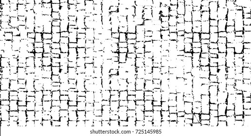 Grunge black and white vector. Abstract texture monochrome. Background of cracks, scuffs, chips, stains of ink. Dark background for printing and design