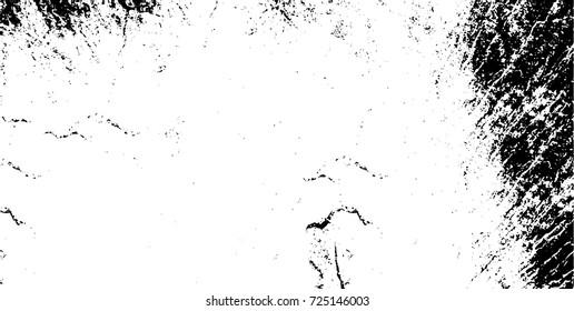 Grunge black and white vector. Abstract texture monochrome. Background of cracks, scuffs, chips, stains of ink. Dark background for printing and design