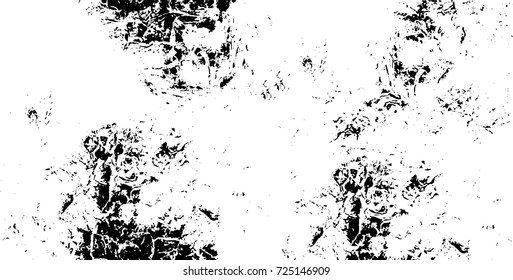 Grunge black and white vector. Abstract texture monochrome. Background of cracks, scuffs, chips, stains of ink. Dark background for printing and design