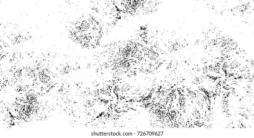Grunge black and white vector. Abstract texture monochrome. Background of cracks, scuffs, chips, stains of ink. Dark background for printing and design