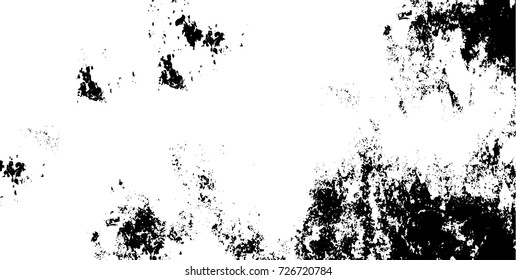 Grunge black and white vector. Abstract texture monochrome. Background of cracks, scuffs, chips, stains of ink. Dark background for printing and design