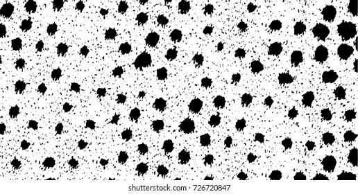 Grunge black and white vector. Abstract texture monochrome. Background of cracks, scuffs, chips, stains of ink. Dark background for printing and design