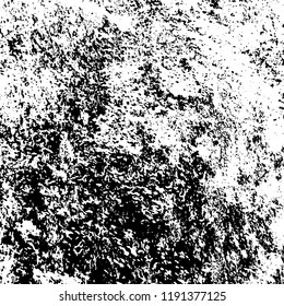 Grunge black and white vector background. Gloomy monochrome texture of cracks, scuffs. Pattern of chips and scratches