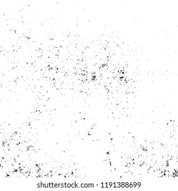 Grunge black and white vector background. Gloomy monochrome texture of cracks, scuffs. Pattern of chips and scratches