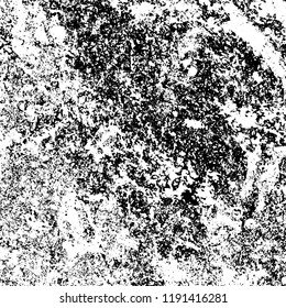 Grunge black and white vector background. Gloomy monochrome texture of cracks, scuffs. Pattern of chips and scratches