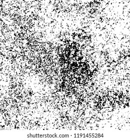 Grunge black and white vector background. Gloomy monochrome texture of cracks, scuffs. Pattern of chips and scratches