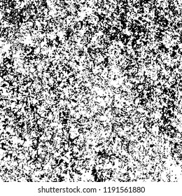 Grunge black and white vector background. Gloomy monochrome texture of cracks, scuffs. Pattern of chips and scratches