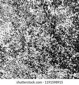 Grunge black and white vector background. Gloomy monochrome texture of cracks, scuffs. Pattern of chips and scratches