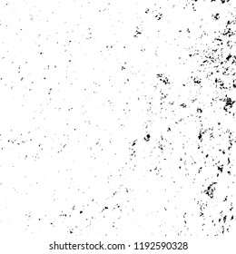 Grunge black and white vector background. Gloomy monochrome texture of cracks, scuffs. Pattern of chips and scratches