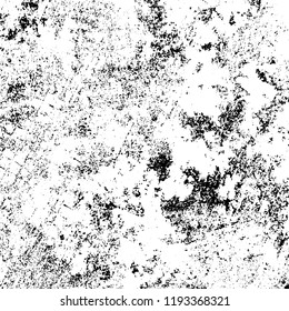 Grunge black and white vector background. Gloomy monochrome texture of cracks, scuffs. Pattern of chips and scratches