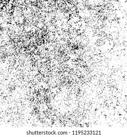 Grunge black and white vector background. Gloomy monochrome texture of cracks, scuffs. Pattern of chips and scratches