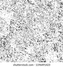 Grunge black and white vector background. Gloomy monochrome texture of cracks, scuffs. Pattern of chips and scratches