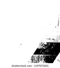 Grunge black and white vector background. Gloomy monochrome texture of cracks, scuffs. Pattern of chips and scratches