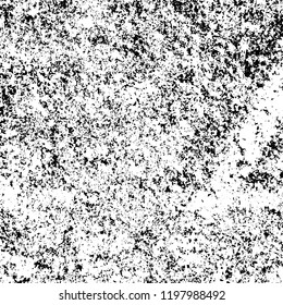 Grunge black and white vector background. Gloomy monochrome texture of cracks, scuffs. Pattern of chips and scratches
