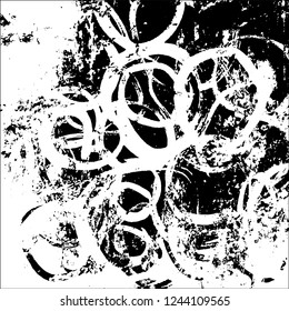 Grunge black and white vector background