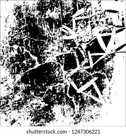 Grunge black and white vector background