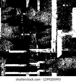 Grunge black and white vector background