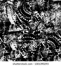 Grunge black and white vector background