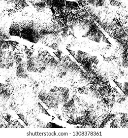 Grunge black and white vector background