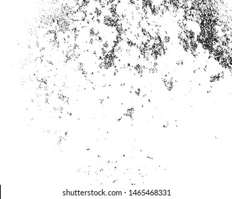Grunge black and white vector background. Abstract monochrome texture pattern of cracks, scuffs, chips and scratches