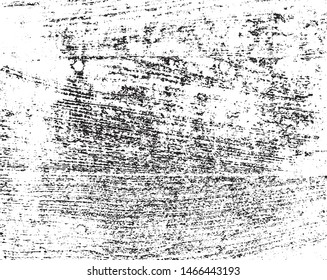 Grunge black and white vector background. Abstract monochrome texture pattern of cracks, scuffs, chips and scratches