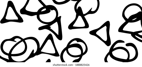 Grunge black and white vector background. Monochrome chaos texture