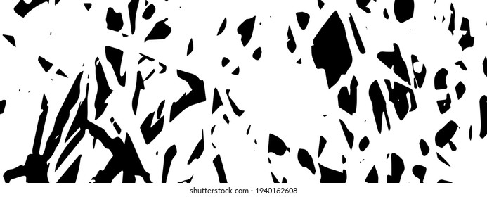 Fondo vectorial negro y blanco. Textura de caos monocromo