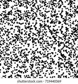 Grunge black and white vector background. Monochrome seamless texture of cracks, chips, stains. Vintage ink blots on the old surface. Abstract dark retro background