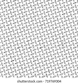 Grunge black and white vector background. Monochrome seamless texture of cracks, chips, stains. Vintage ink blots on the old surface. Abstract dark retro background