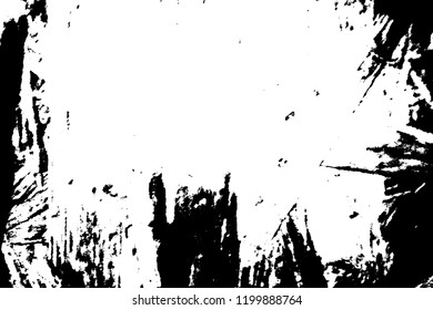 Grunge black and white vector. Gllomy dirty background. Texture of scratches