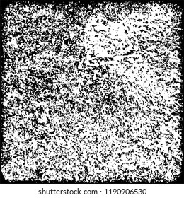 Grunge black and white vector. Gloomy dirty background. Old vintage texture of scratches and scuffs