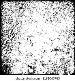 Grunge black and white vector. Gloomy dirty background. Old vintage texture of scratches and scuffs