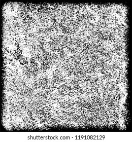 Grunge black and white vector. Gloomy dirty background. Old vintage texture of scratches and scuffs