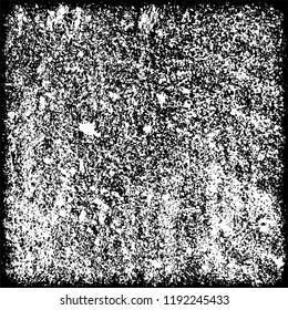 Grunge black and white vector. Gloomy dirty background. Old vintage texture of scratches and scuffs