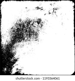 Grunge black and white vector. Gloomy dirty background. Old vintage texture of scratches and scuffs