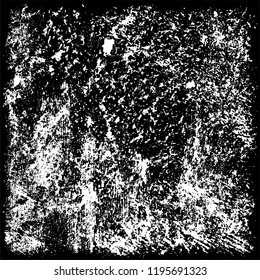 Grunge black and white vector. Gloomy dirty background. Old vintage texture of scratches and scuffs