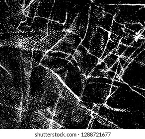 Grunge is black and white. Vector monochrome texture. Abstract background of scratches and scuffs