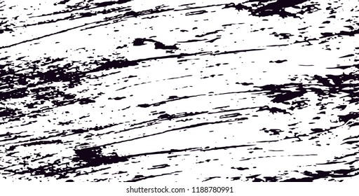 Grunge black and white vector seamless pattern. Monochrome abstract texture. Background of cracks, scuffs, chips, stains, lines. Dark design background surface. Gray printing element. 