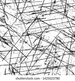 Grunge black white vector seamless background
