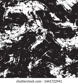 Grunge black white vector seamless background