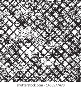 Grunge black white vector seamless background