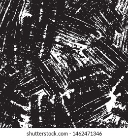 Grunge black white vector seamless background