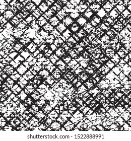 Grunge black white vector seamless background