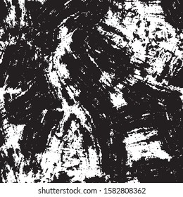 Grunge black white vector seamless background